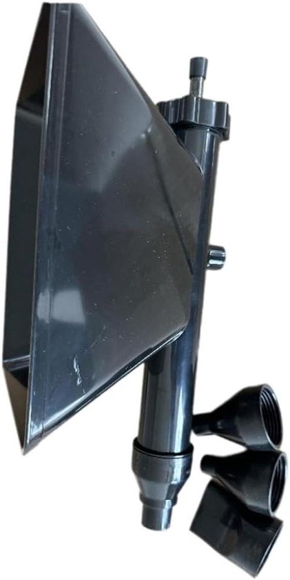 Mortel voeggereedschap - Kitspuit voegen - Muren vullen - Verstelbare spuitmonden - 30 x 20 x 18 cm - Zwart