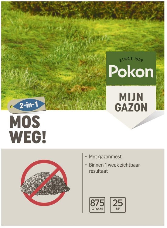 Mosverwijderaar en Gazonmest voor Mosvrij Gazon van Merkloos	