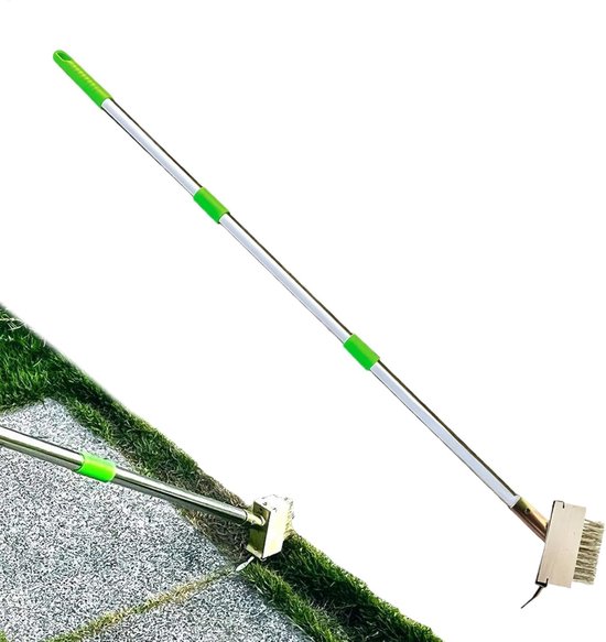 Mosverwijderaar Gazon - Onkruidtrekker Tuin - Terrassen Schoonmaken - Verstelbare Lengte - Tot 1.48 Meter van Merkloos	
