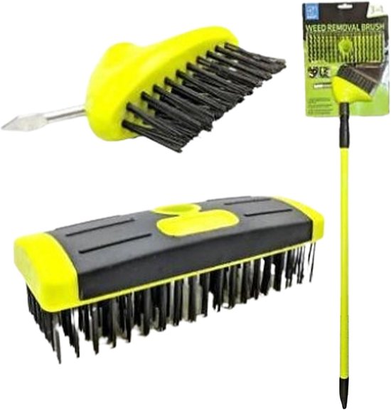 Mosverwijderingsgereedschap - Terrasreiniger Onkruidwieder - Opritten Tuinonderhoud - Verstelbare Metalen Koppen - 133 x 6 x 175 cm van Merkloos	