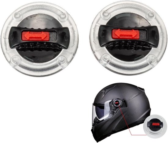 Motorcycle Helmet Visor met Rotary Switch - Motorhelm Onderdelen - Compatibel met LS2 FF370 FF396 FF394 FF358 FF386 FF387 FF310 OF569 Helmet van Merkloos	