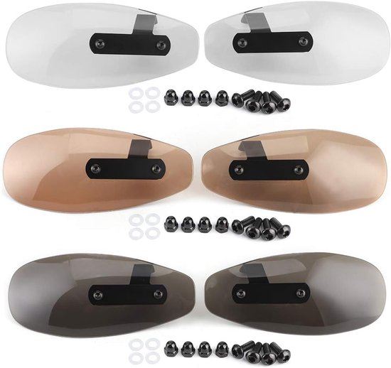 Motorhandbescherming - 10 mm universele acryl motorhandbescherming - motorstuurruit (transparant) van A-Pro