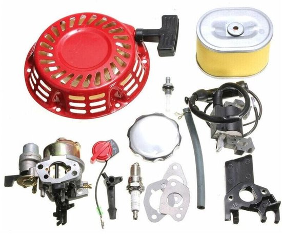 Motorrevisieset voor Honda GX160 GX200 5,5 pk - Carburateur, startmotor, bobine, bougie, luchtfilter... van Merkloos	