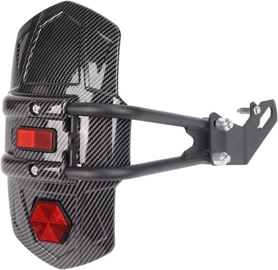 Motorstootkussen - Spatbordbeschermer Motorfiets Achterwiel - Koolstofvezel Stijl Spatscherm - Universele Motor Inbouwen - Bescherming en Installatie van Merkloos	