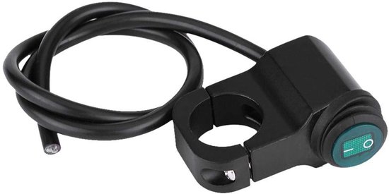 Motorstuurschakelaar - Universeel 22 mm stuur - Motorfiets koplamp - Mist Spotlicht AAN/UIT-schakelaar - Waterdichte 12V motorfietsschakelaar - Elektrische accessoires - Motorrijders benodigdheden van Merkloos	