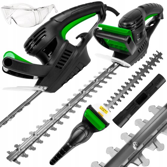 MOZY® - Elektrische Heggenschaar - met Veiligheidsbril - 50 cm - 1500W - Oververhittingsbescherming - Mesafstand 16 mm - Snoeien en Knippen