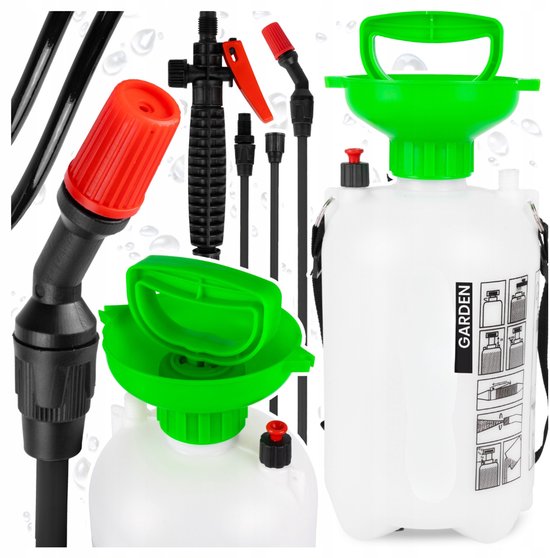 MOZY® - Onkruidspuit - 5 Liter - Verstelbare Spraykop en Lance - 3.2 Bar - Drukspuit - Tuinieren - Onkruid Verdelgen