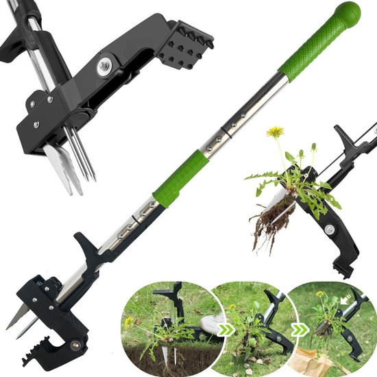 MOZY® - Telescopische Onkruidsteker - Ergonomische Handgreep - Verstelbaar - Antislip - Milieuvriendelijk - Paardenbloemverwijderaar - Onkruidverwijderaar - van Merkloos	