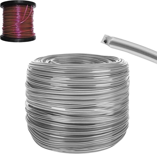 MOZY® - Trimmerdraad - Rood of Grijs - Vierkant - met Kern - 2.4 mm - 100 meter - Extra Stevig - Bosmaaierdraad - Trimdraad - Kantenmaaier - Maaidraad - Grastrimmerdraad - Snijdraad van MOZY