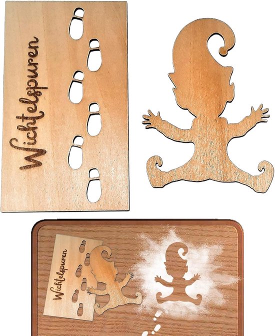 MplehDa Wheel Template Footprints Gnome Accessories Footprint Template Gnome Template for Flooring Windows Walls van Merkloos	