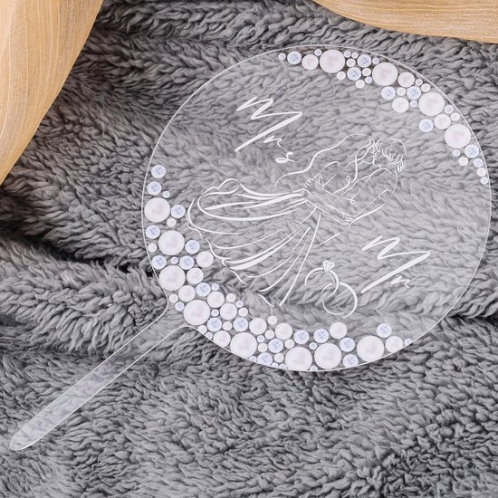 Mr en Mrs Cake Topper, Bruid en Bruidegom Cake Topper Verlovingsfeest Cake Topper voor Koppels Bruidstaart Decoratie voor Bruiloft Verlovingsfeest Bruidsdouche Taart Decoratie Benodigdheden van DearHouse