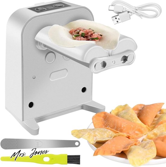 Mrs. Jones Automatic Dumpling Machine Electric Pastry Bag Mold with Spoon and Brush USB Charging Ravioli Mould Dumpling Maker 2 Modes Gyoza Maker for Home Kitchen Restaurant - MaxEarn . van Mrs. Jones