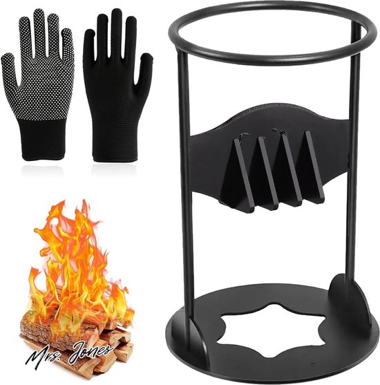 Mrs. Jones Houtsplijter Kindling brandhout aanmaakhoutsplijter gietijzeren houtsplijterwig - handmatige houtsplijter - snelle houtsplijter voor thuis. . van Merkloos	