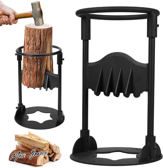 Mrs. Jones Kindling Cracker Houtsplijter diameter 19 cm - handmatige houtkliever draagbaar kloofgereedschap . van Merkloos	