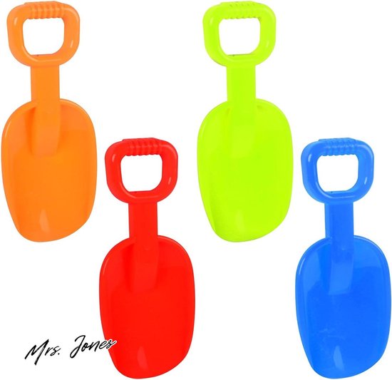 Mrs. Jones Premium Collection - Sneeuwschep - 4 stuks - Voor zandbak en tuin - Winter en zomer - Kinderen - Jongens en meisjes van Merkloos	