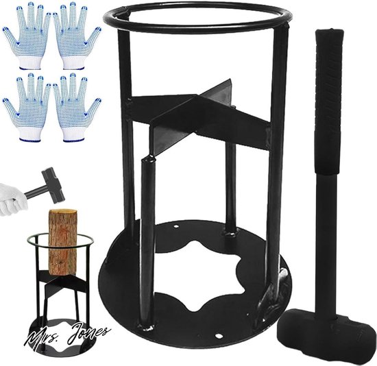 Mrs. Jones Snelle handmatige houtkliever - handmatig Kindling splijter - met 18 kg zware hamer - robuuste draagbare brandhoutkliever . van Mrs. Jones