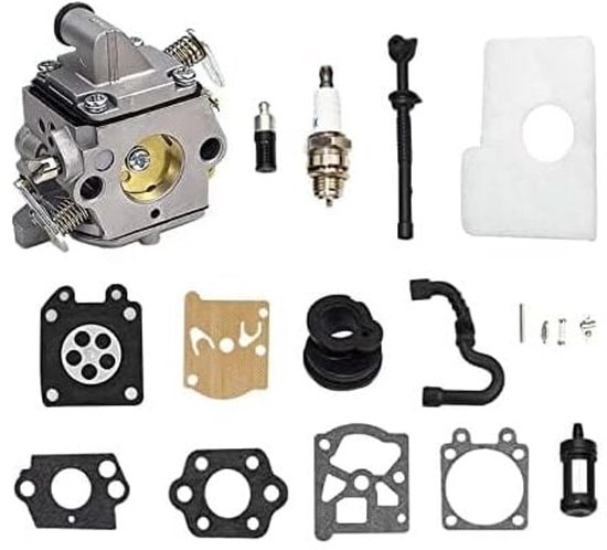 MS170 MS180 C1Q-S57A Carburateur Kit voor STIHL 017 018 MS 170 180 180C MS170 MS180 MS170C MS180C Kettingzaag/grasmaaiers met luchtfilter Tune Up Kit van Huztl