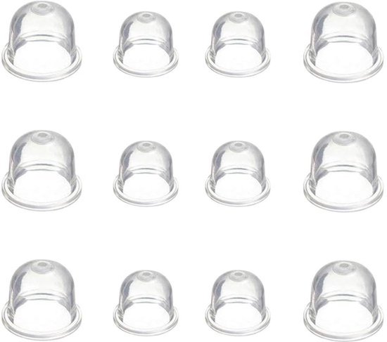 MTTProducts - Brandstofpomp - Universeel - 12PCS - Transparant - Brandstofprimer - Geschikt voor kettingzagen en grasmaaiers - 19mm en 22mm