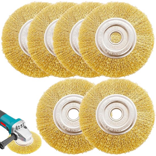 Multibrush Voegborstel en Diverse Metaalborstels, Set van 6 voor Efficiënte Reiniging en Onderhoud