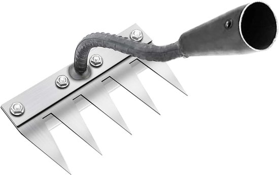 Multifunctioneel onkruidgereedschap, onkruidhaak, draagbare onkruidtrekker, gereedschap voor erf en tuin, voor wieden/losmaken / zaaien (zonder stok) (5 tanden)