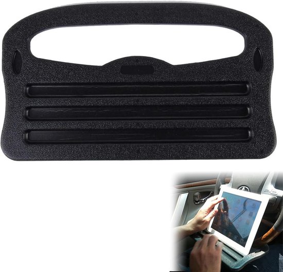 Multifunctionele Draagbare Stuurwiel Bureau Tafel Laptop Stand Houder-Zwart 30x17cm van Merkloos	