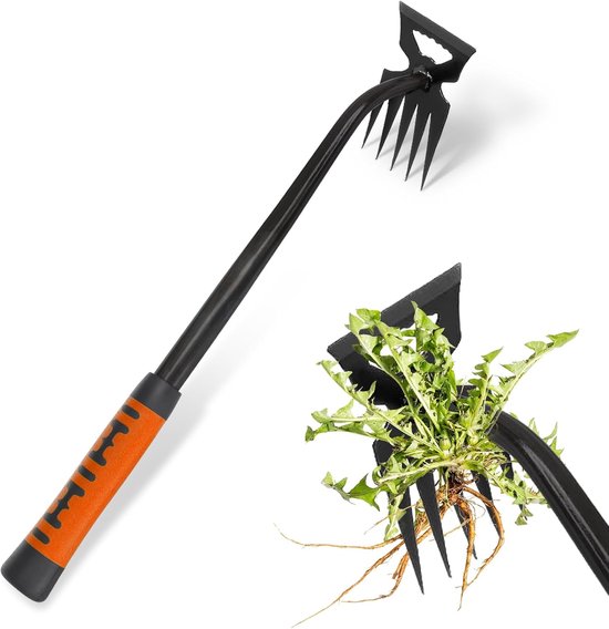 Multifunctionele Handonkruidsteker met 5 Tanden voor Tuin en Perk van Merkloos	