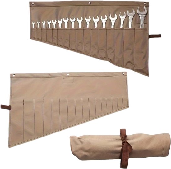 Multifunctionele moersleutel rol organizer - 16 zakken voor moersleutels van Hoteche