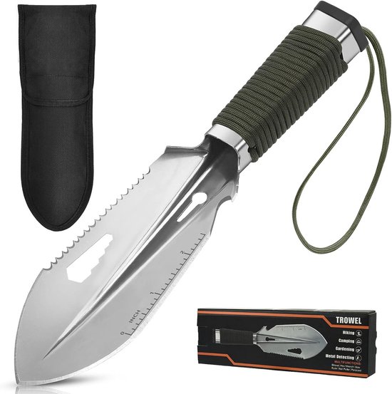 Multifunctionele Opvouwbare Schep met Zaag, Flesopener en Moersleutel - Camping en Buitenleven van Merkloos	