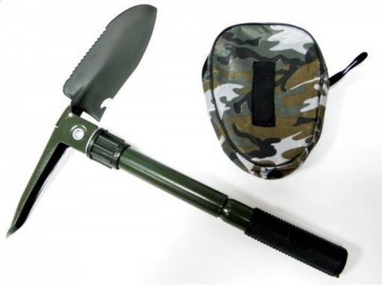 Multifunctionele opvouwbare schop - camouflage - uitschuifbaar - opvouwbaar van Merkloos	