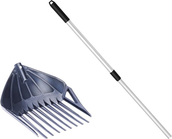 Multifunctionele riek - Hark schep zeef - Tuinonderhoud vijver - 3-in-1 gereedschap - 22 x 23 x 2 cm