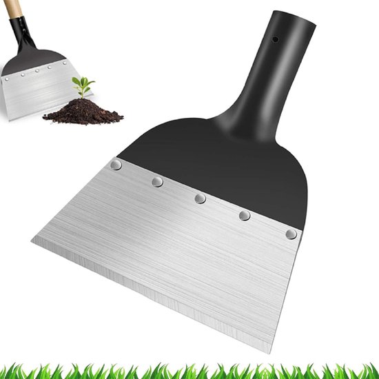 Multifunctionele schep voor het reinigen van de tuin, onkruidverwijderaar voor tuingereedschap, schep voor het reinigen van de tuin, schep voor het verwijderen van onkruid, voor het reinigen, bemesten en omspitten van de grond, 23 cm van Crispa.