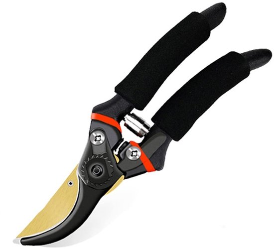 Multifunctionele tuinschaar - Titanium gecoate tuinschaar voor professioneel gebruik - Takkensnoeischaar, wijnstok- en rozensnoeischaar voor boomgaarden, tuinen en bonsai - Arbeidsbesparende handmatige snijgereedschap met comfortabele grip - SK5 staa van Merkloos	