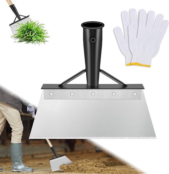 Multifunctionele Tuinschep 25cm - Platte Schep voor Tuinreiniging - Outdoor Boerderij Gereedschap van $