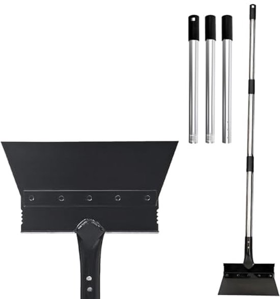 Multifunctionele tuinschep met verstelbaar handvat - robuuste platte schep (13,2 cm breed) van Merkloos	