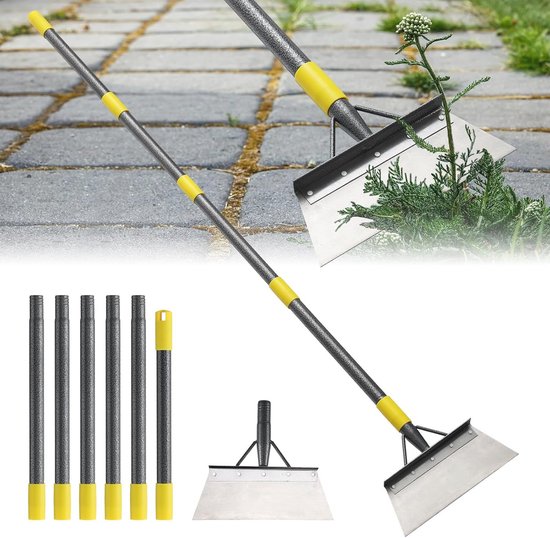 Multifunctionele Tuinschep met Verstelbare Ergonomische Handgreep - 165 cm voor Wieden en Krabben