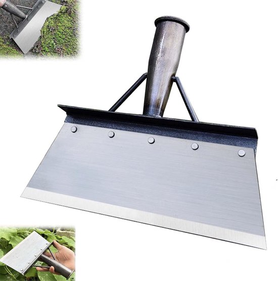 Multifunctionele tuinschep, outdoor tuinschep, outdoor tuin reinigingsschep, outdoor tuin onkruid, multifunctionele reinigingsschep, tuinschep, roestvrij stalen reinigingsschep van Merkloos	