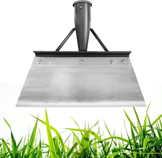 multifunctionele tuinschep - roestvrijstalen schoonmaakschep voor onkruid en mos - ijsverwijdering en sneeuwschep - 21 cm voor planten - boerderij - wieden gereedschap van Merkloos	