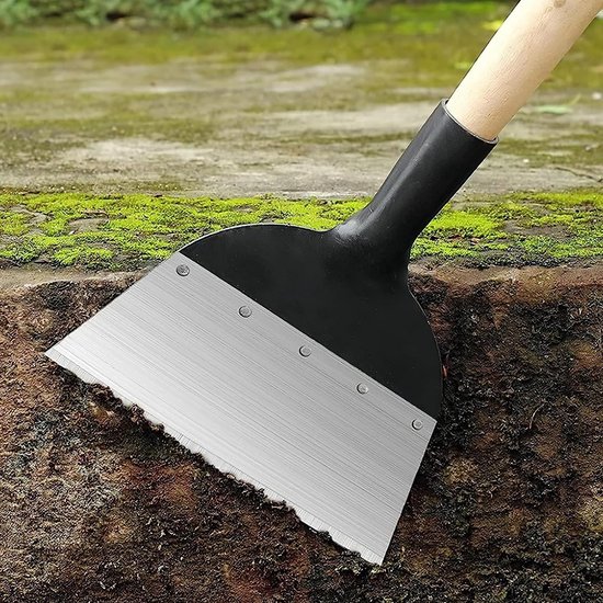 Multifunctionele tuinschep, tuinschep, outdoor-tuin-reinigingsschep, koolstofstaal, wieden, planten, boerderij, wieden, plantenschep, onkruidreinigingsschep (21 x 26,5 cm, zonder handgreep) van SWS Forst GmbH