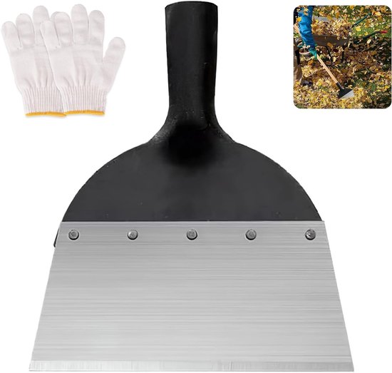 Multifunctionele Tuinschep voor Buiten, Ideaal voor Onkruid, Mos Verwijderen en Schoonmaken, Inclusief Handschoenen, 23 cm zonder Handvat