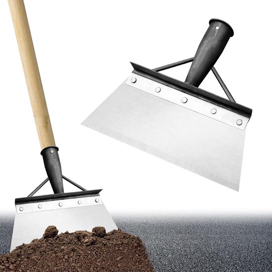 Multifunctionele Tuinschep voor Onkruid, Schoonmaken en Snoeien - 23 cm, Manganese Staal, Ideaal voor Tuinonderhoud en Sneeuwverwijdering