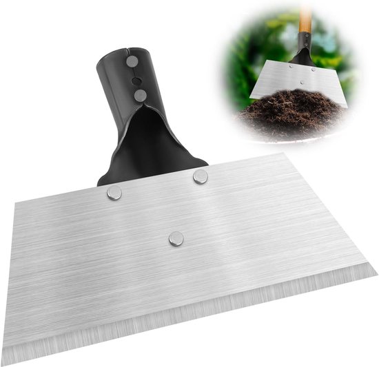 Multifunctionele Tuinschep voor Schoonmaak, Onkruidverwijdering en Sneeuwruimen - 24,5 x 18,5 cm zonder Handvat van Merkloos	
