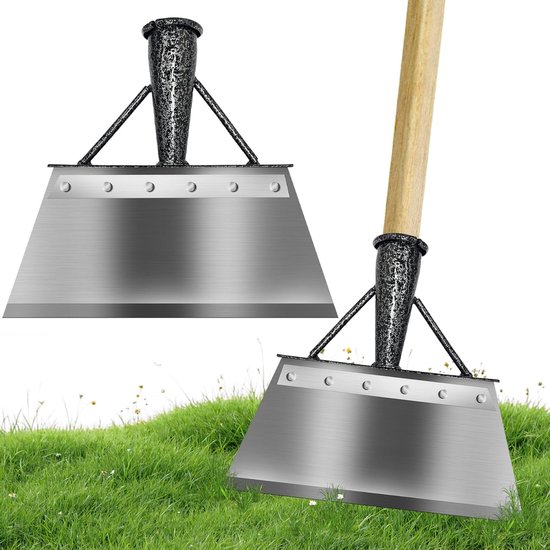 Multifunctionele Tuinshovel - Grote Platte Schoffel van Manganese Staal - Impact Schaar voor Onkruid en Mos Verwijdering - Tuin Gereedschap voor Sneeuwschuiven van Merkloos	