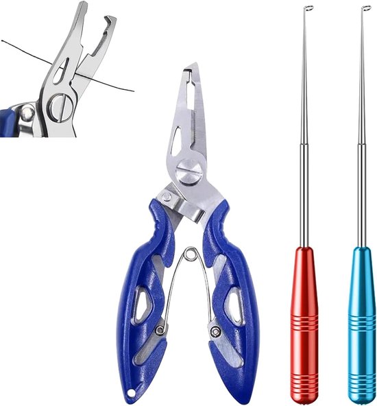Multifunctionele vislijntang - multifunctionele tang - haakverwijderaar vissen - draagbare vishaakverwijderaar - vislijnsnijder - outdoor visaccessoires - 3 stuks van Merkloos	
