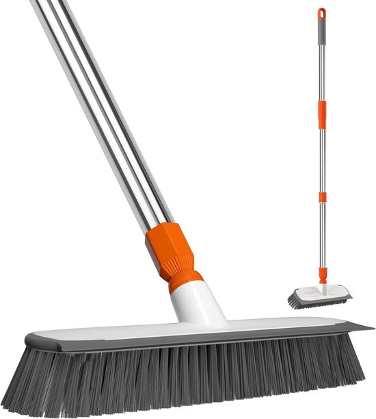 Multifunctionele vloerschrobborstel - 30 cm breed - harde borstel - betonreiniging - zware outdoorreiniging - commercieel gebruik - badkamer - tegelbad - keuken van Easyvoice
