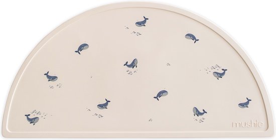 Mushie Placemat Siliconen - Whales van Mushie