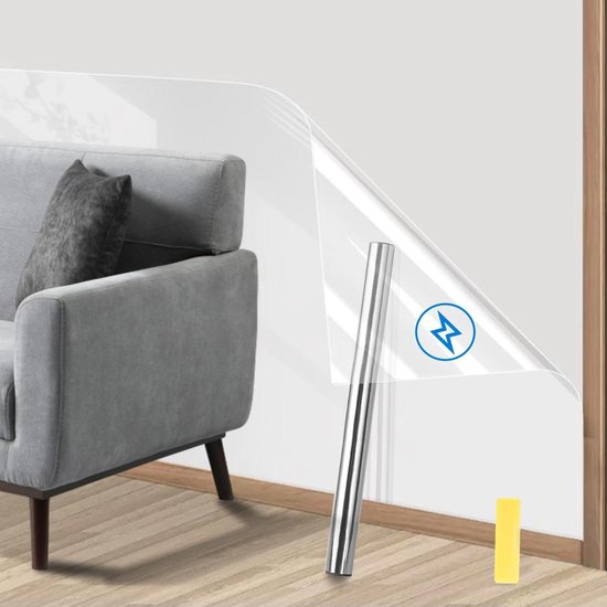 Muurfolie troffel 40 cm x 300 cm transparante keukenwandbeschermer - beschermende film elektrostatische adsorptie . van Dresz