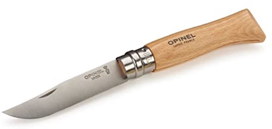 N° 08 Opinel Inox mes voor volwassenen - natuurkleur van Merkloos	