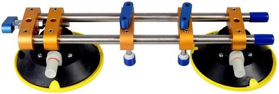 Naad Setter Zuignappen - Nivelleer Gereedschap - Naden Verbindingen - Dubbele Zuignappen - 6 Inch - Zilver