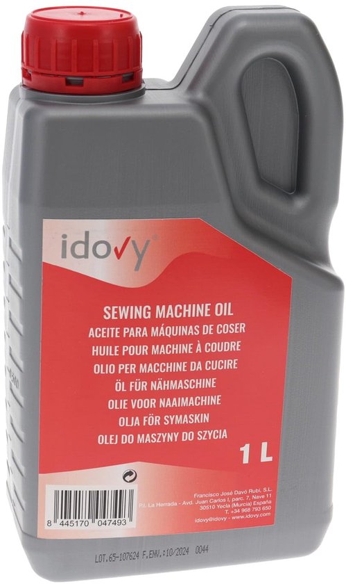 Naaimachine Olie - Kleurloos Smeermiddel - Machine Onderhoud - Minerale Olie Basis - 1 Liter