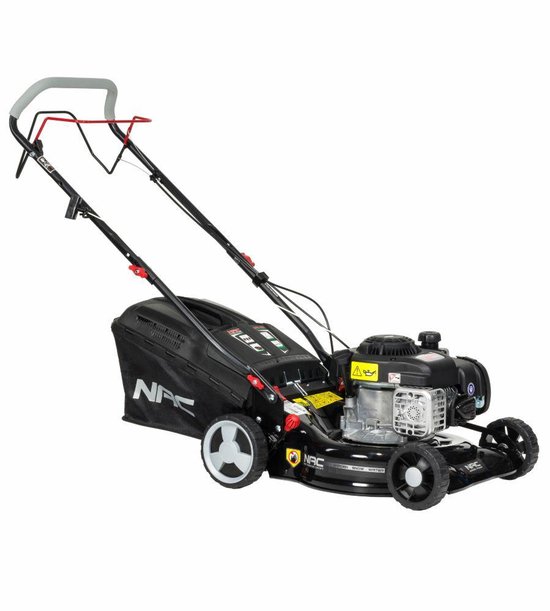 NAC LS42-300BS-JR Benzine Grasmaaier - Met Zelfrijdende Functie (Aandrijving) - Briggs & Stratton 300 SERIES™ Motor - 42 cm Maaibreedte - 45L Opvangbak - Plaatstalen Behuizing